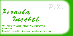 piroska knechtl business card